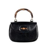 Black Classic Bamboo Bag, Gucci, 1970s,