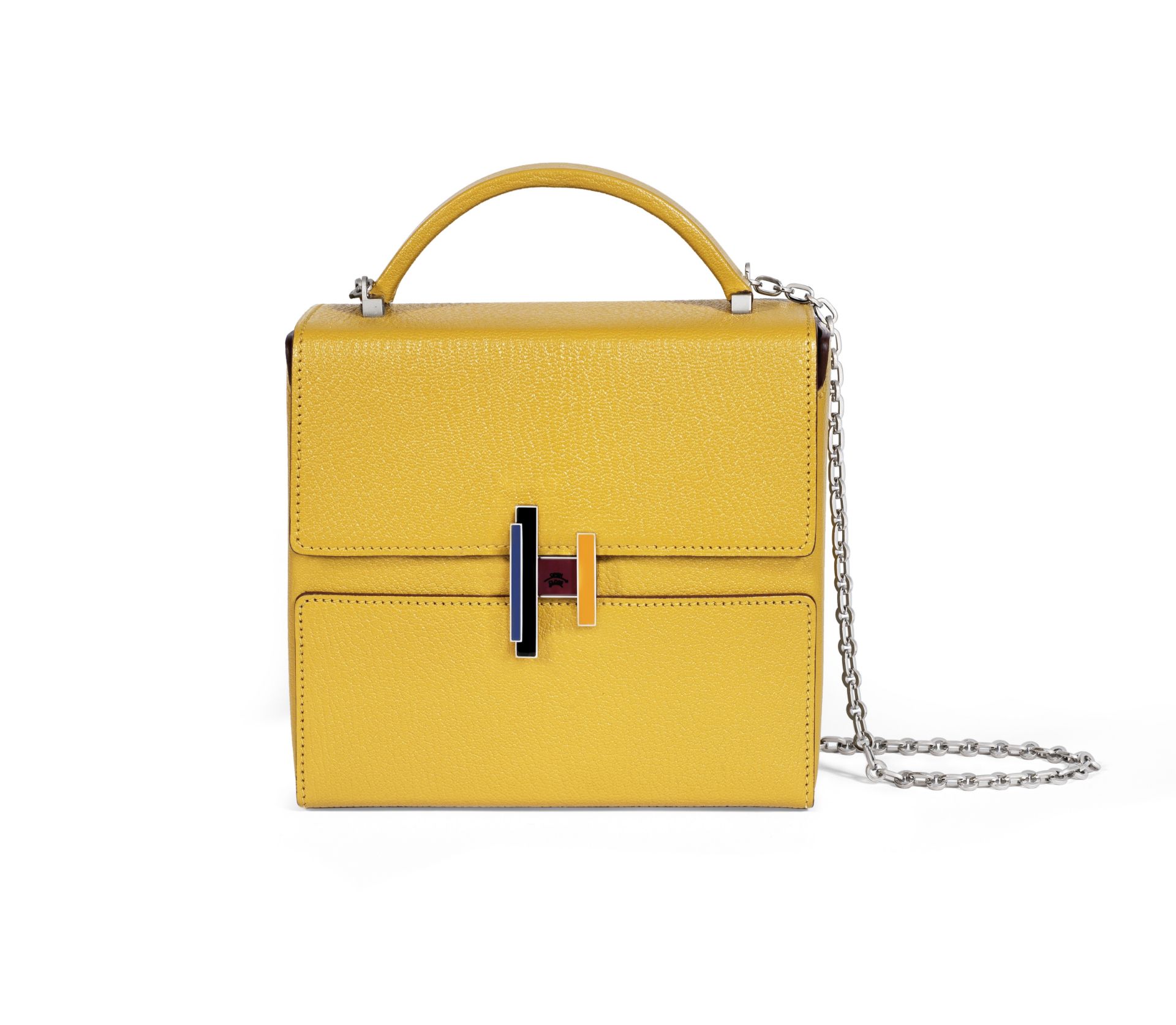 Jaune Ambre Chèvre Mysore Cinhetic Bag, Hermès, c. 2019, (Includes dust bag)