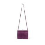 Magenta Lizard Mini Clasp Bag, Celine, c. 2017, (Includes dust bag and copy of original CITES cer...