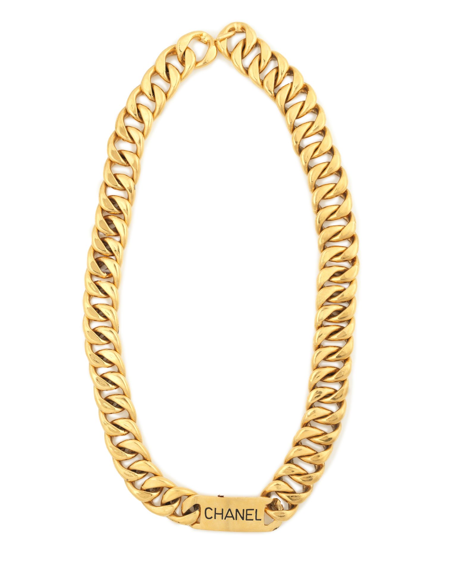 Heavy Gilt Metal Chain Belt, Chanel, 1970s, (Includes box)