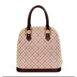 Burgundy Mini Lin Alma Haut Bag, Louis Vuitton, c. 2001, (Includes dust bag)