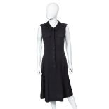 Navy Crepe Sleeveless Dress, Chanel, c. 1996,