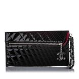 Black Patent Kaleidoscope Clutch Bag, Chanel, c. 2008-09, (Includes serial code and dust bag)