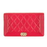 Red Boy Wallet, Chanel, c. 2015-16, (Includes serial sticker)