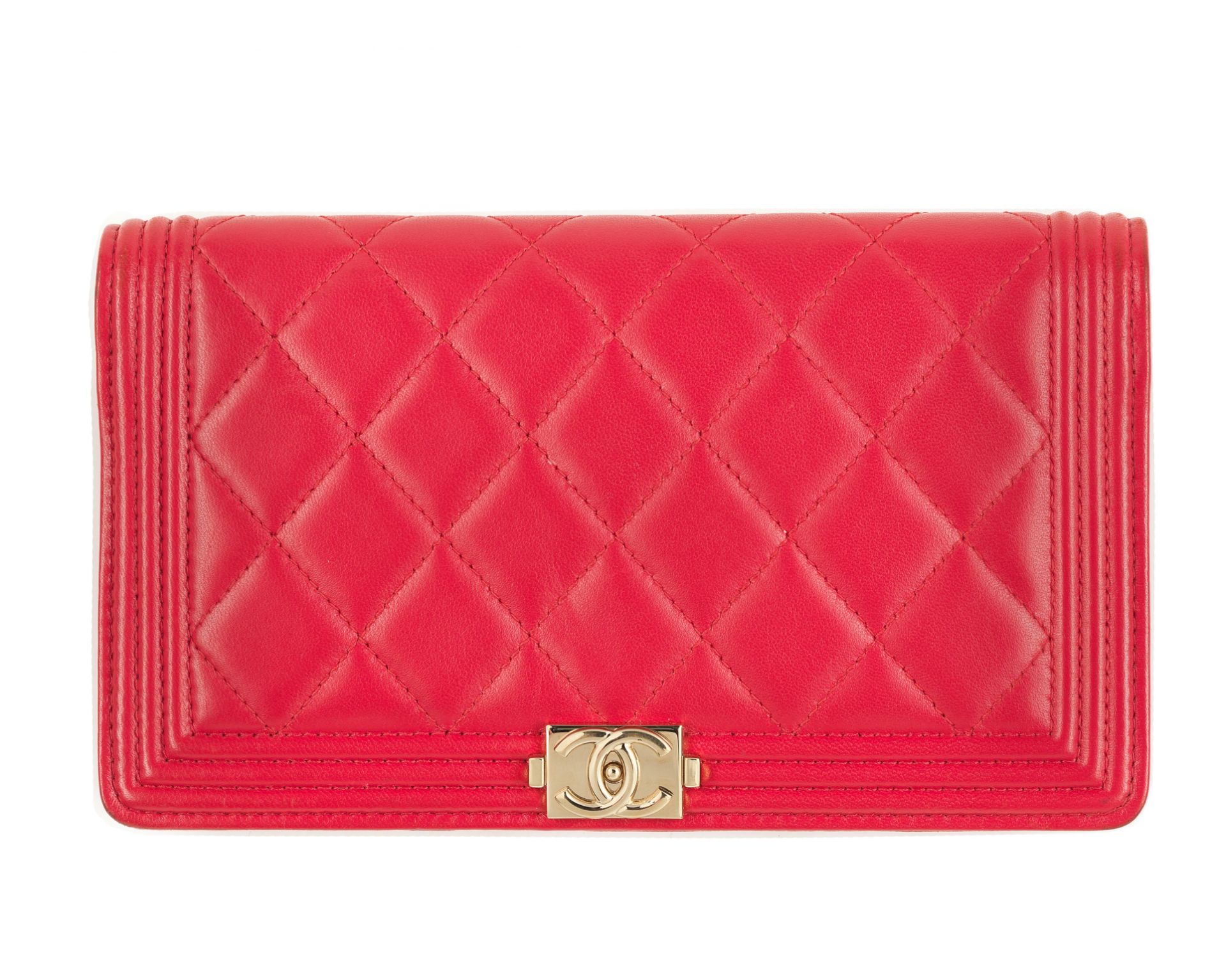 Red Boy Wallet, Chanel, c. 2015-16, (Includes serial sticker)