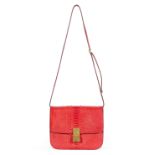 Red Python Classic Flap Bag, Céline, (Includes dust bag)