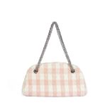 Pink and White Terry Cloth Shoulder Bag, Chanel, c. 2010-11, (Includes serial sticker)