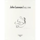 John Lennon: A Full Set Of Bag One Lithographs, in vinyl portfolio and with exhibition catalogue,...