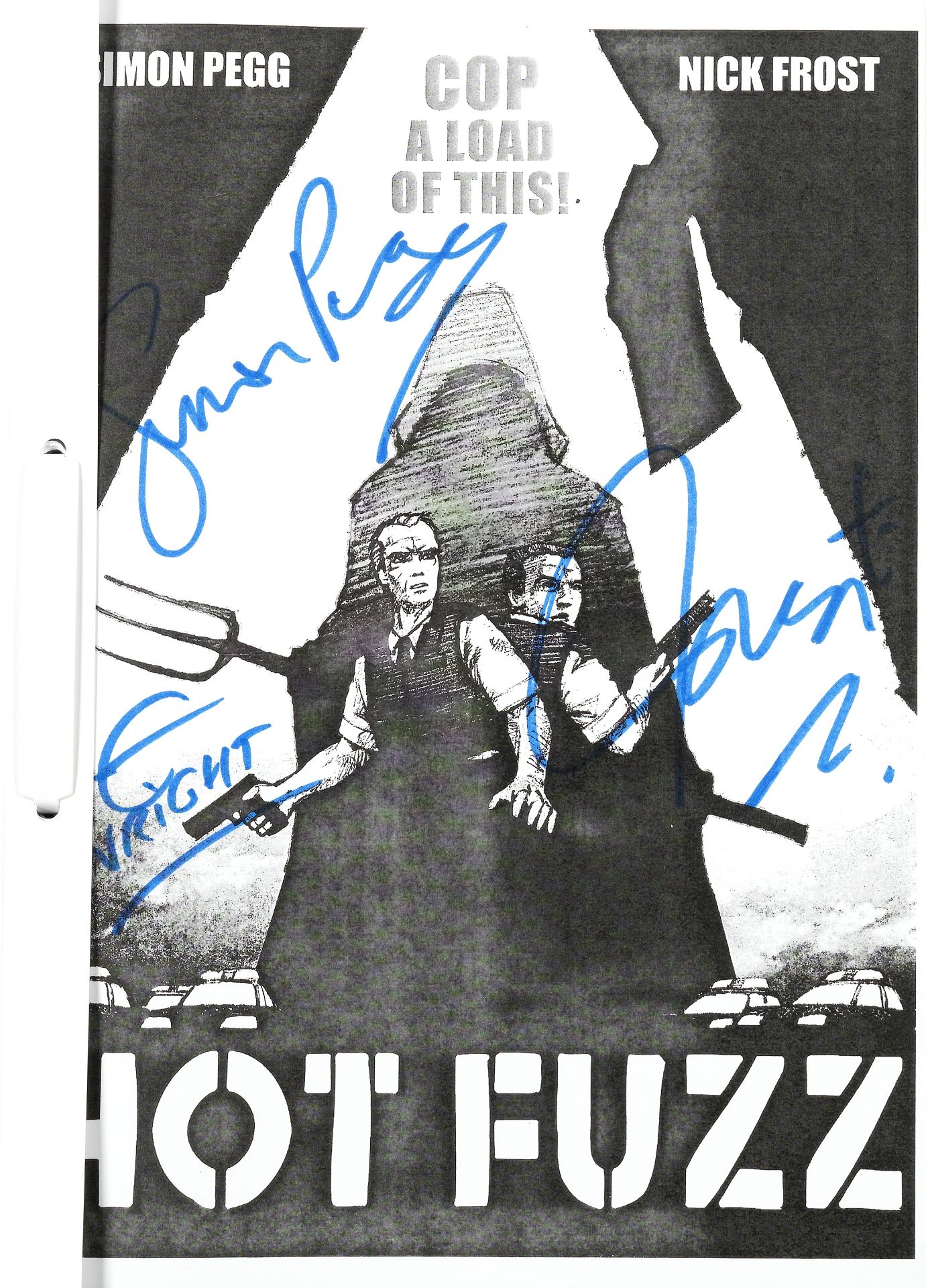 Hot Fuzz: An autographed second draft script, Working Title, 2007,