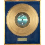 Status Quo: A Swedish 'Gold' disc award for the album Hello!, 1974,