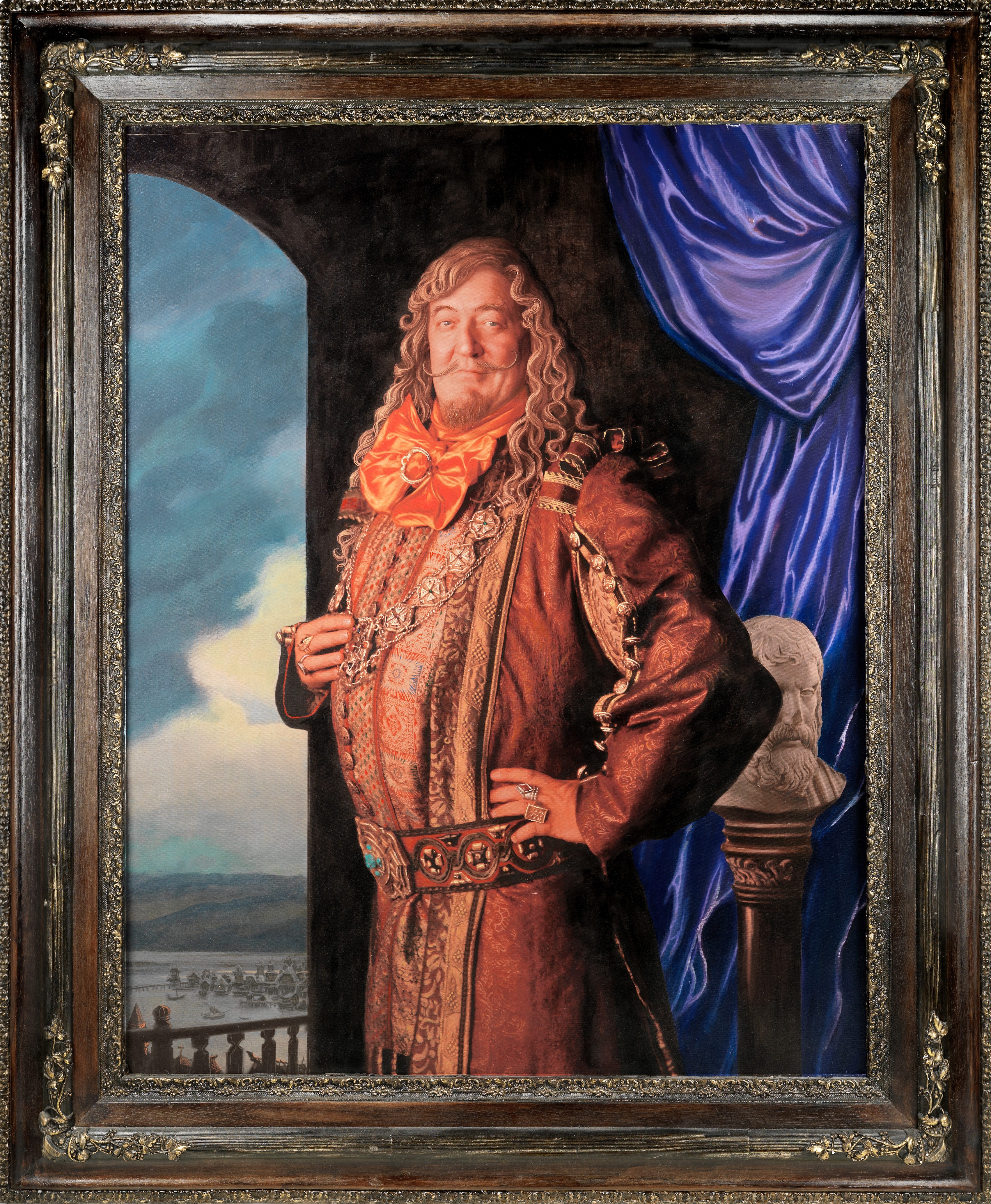 The Hobbit - The Desolation of Smaug: A prop Portrait of Stephen Fry as the 'Master of Laketown',...