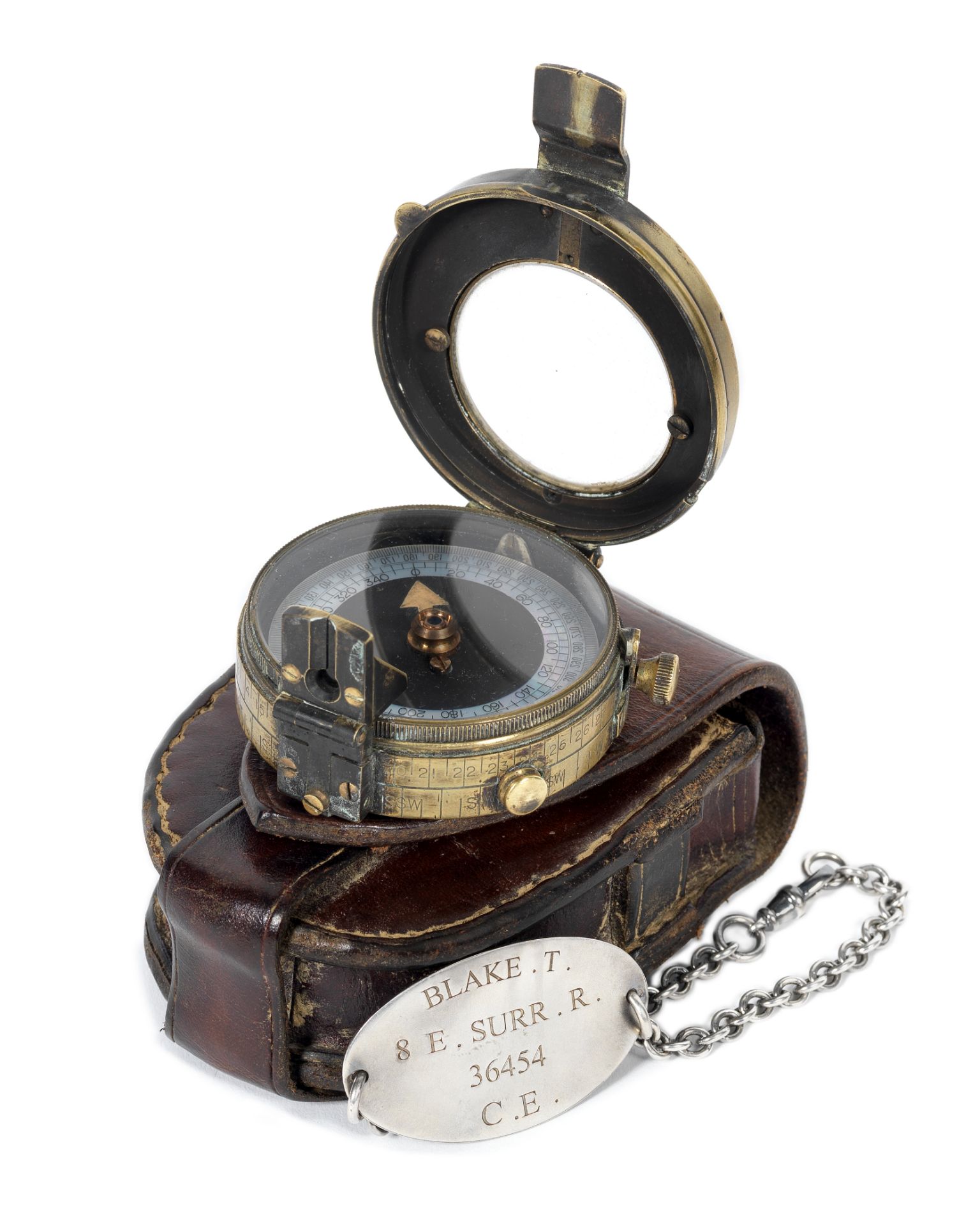 1917: A compass and identity bracelet as worn by Dean-Charles Chapman for his role as 'Lance Corp...