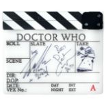 Doctor Who: An autographed A-Frame clapperboard from Series 9, BBC, 2015,