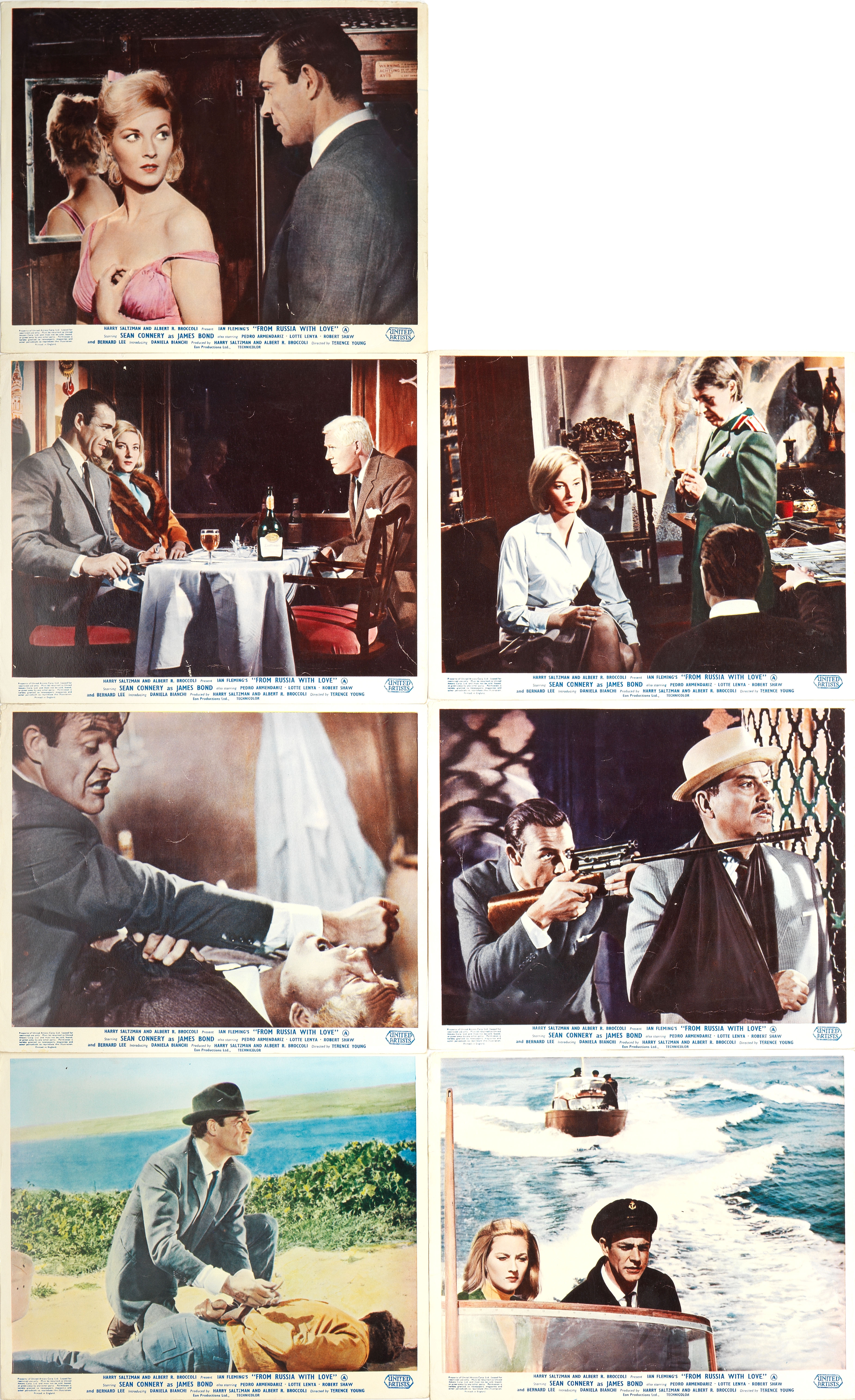 James Bond: Seven British front of house stills for From Russia with Love, Eon Productions/United...