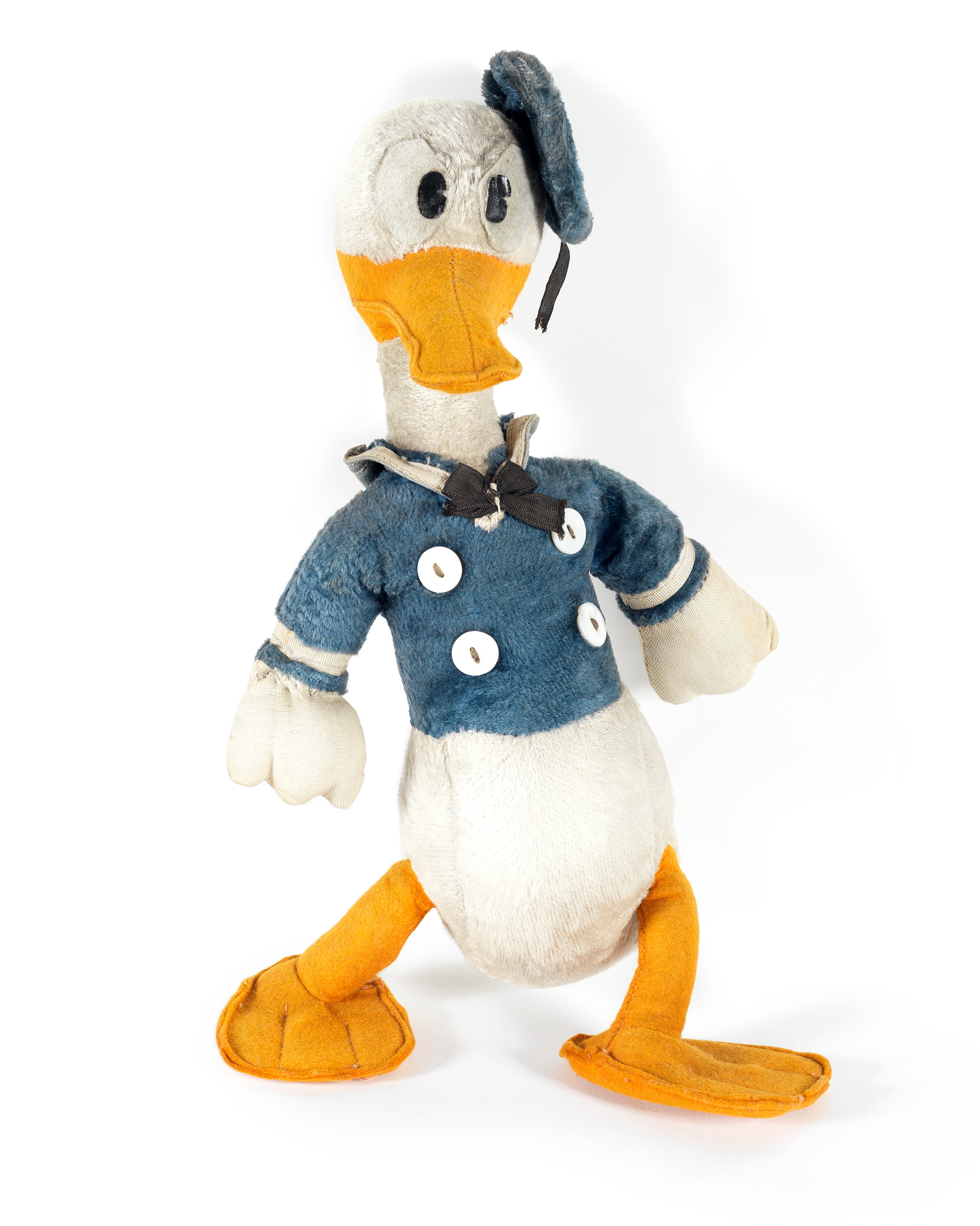 Donald Duck: A rare original plush and felt toy, Walt Disney, 1930s-40s,