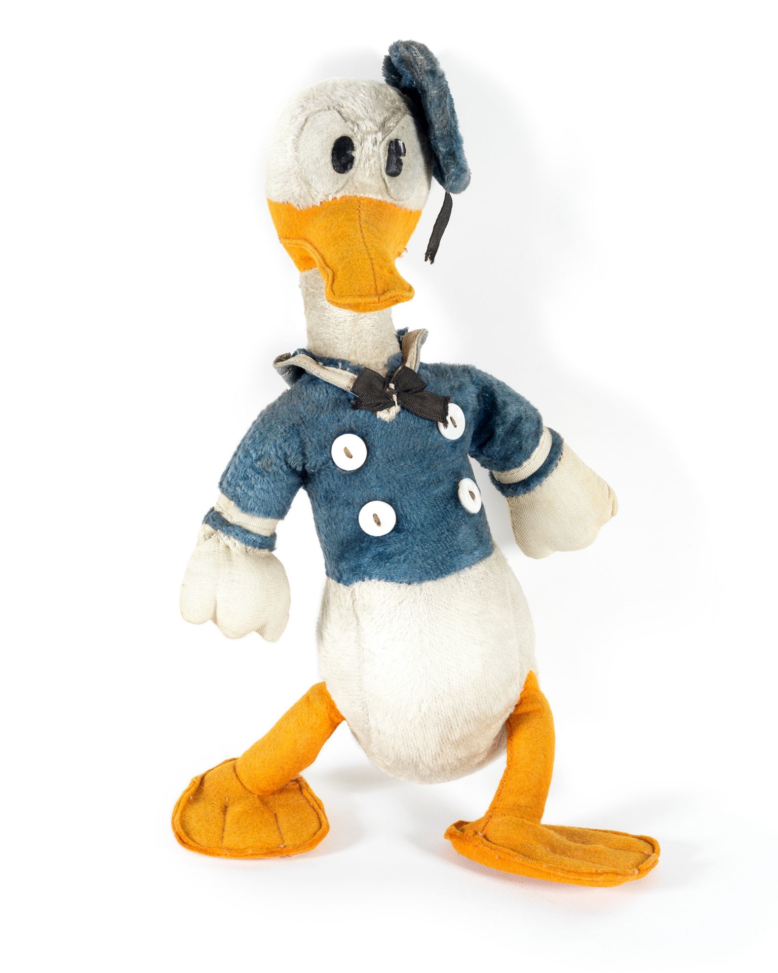 Donald Duck: A rare original plush and felt toy, Walt Disney, 1930s-40s,