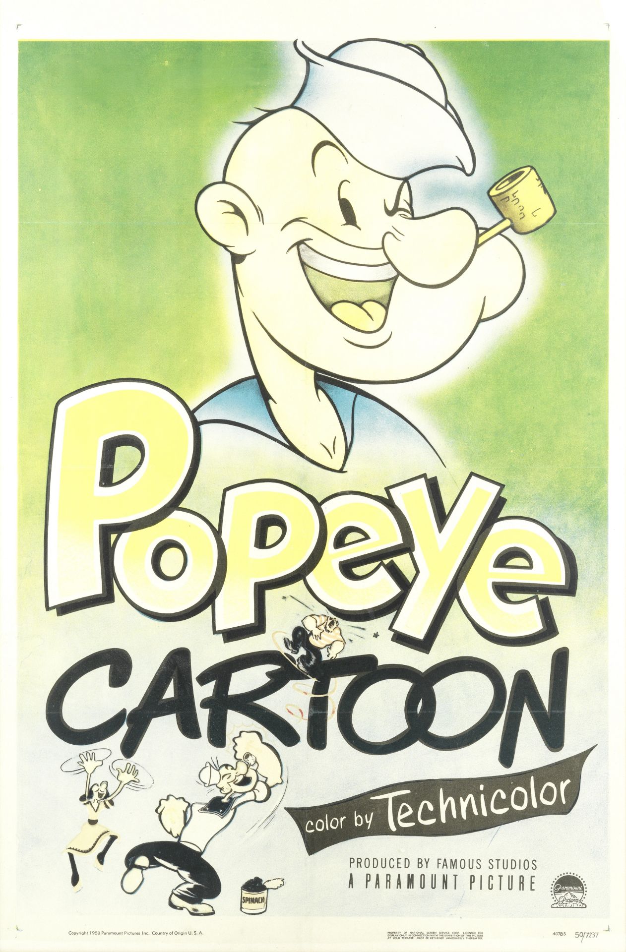 Popeye, Paramount, 1950,