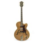 George Harrison: A Hofner President 'thinline' semi-acoustic guitar owned by George Harrison, 195...