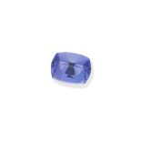 An unmounted tanzanite