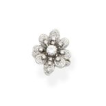 Diamond flower ring