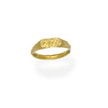 A 15th Century gold iconographic ring