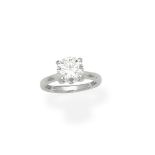 Diamond single-stone ring