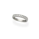 Diamond half eternity ring