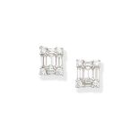 Diamond cluster earrings