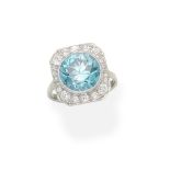 Zircon and diamond ring