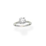 Diamond single-stone ring