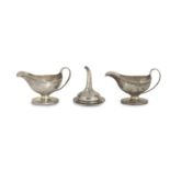 A pair of George III sauce boats, by Dick & McPherson, Edinburgh, 1807,