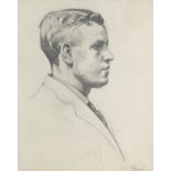 Francis Campbell Boileau Cadell RSA RSW (British, 1883-1937) Profile study of young man 34.5 x 29...