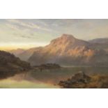 Alfred de Bréanski, RBA (British, 1852-1928) The Evening Glow, Luss 61.5 x 92 cm. (24 3/16 x 36 1...