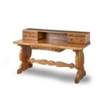 Sir Robert Lorimer (1864-1929), A walnut writing desk for Glencruitten House, Argyll by Whytock a...