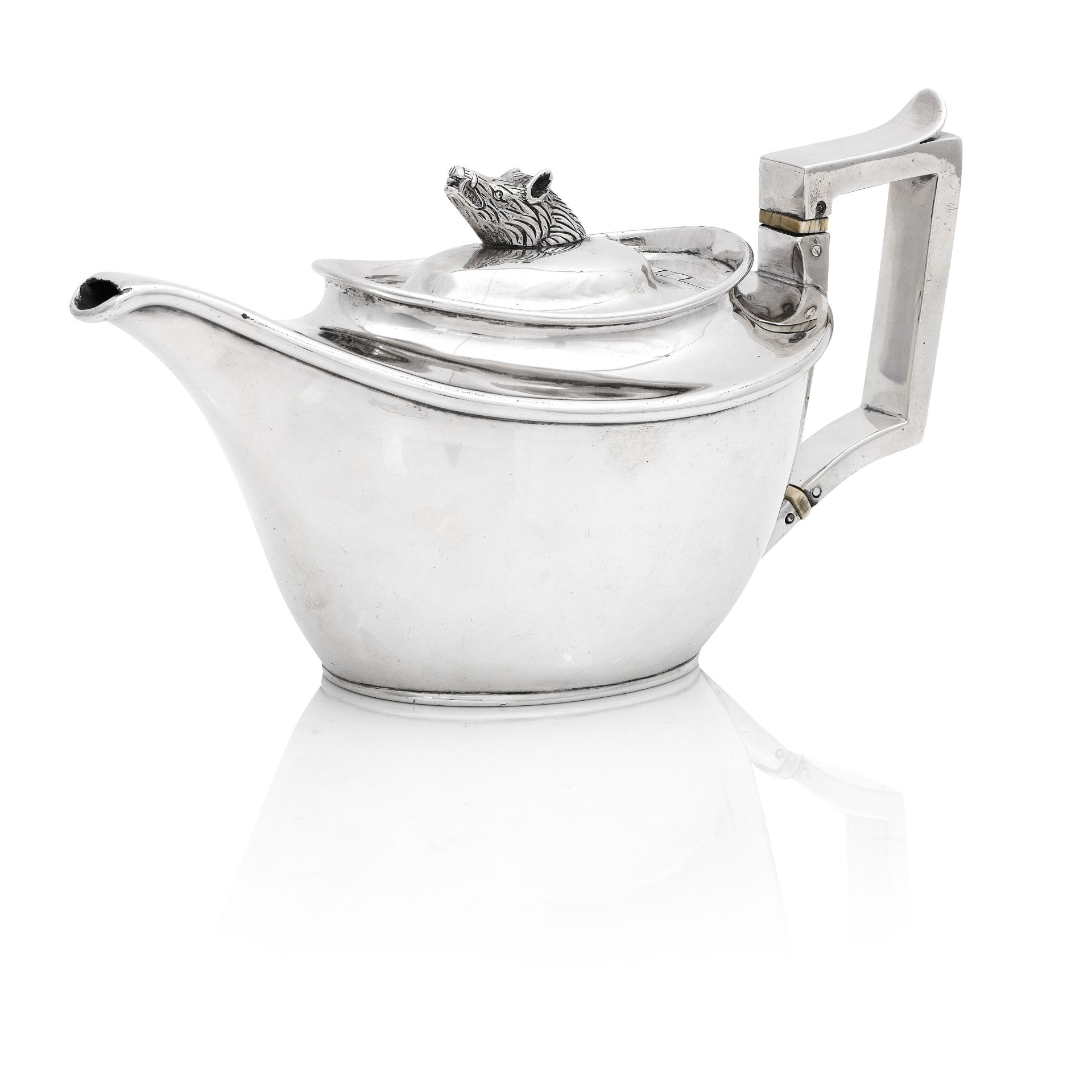 Of Scottish/Caribbean interest: an interesting George III silver teapot by George Fenwick of Edin...