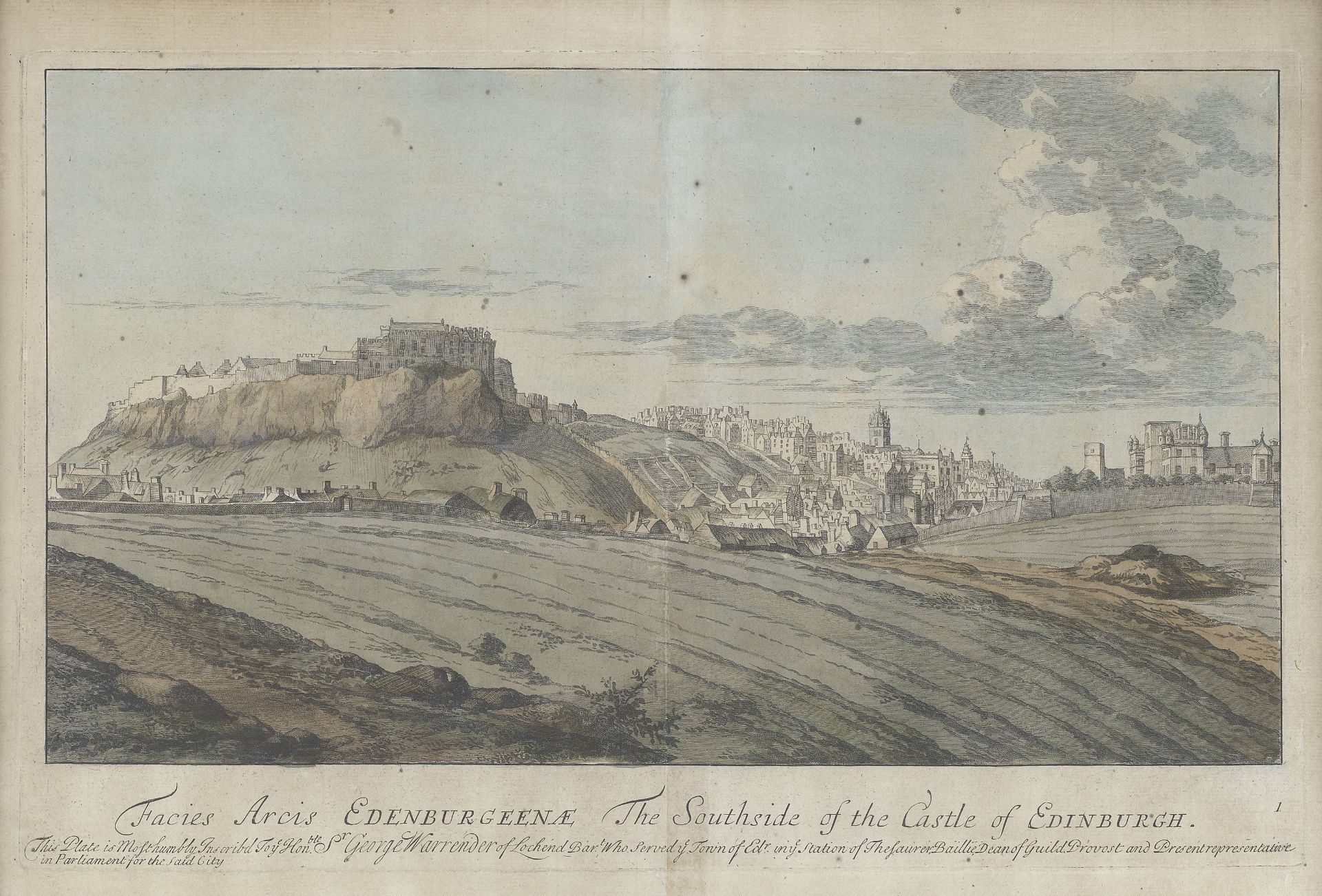 SLEZER (John) Facies Arcis Edenburgeenae - The Southside of the Castle of Edinburgh, (6)