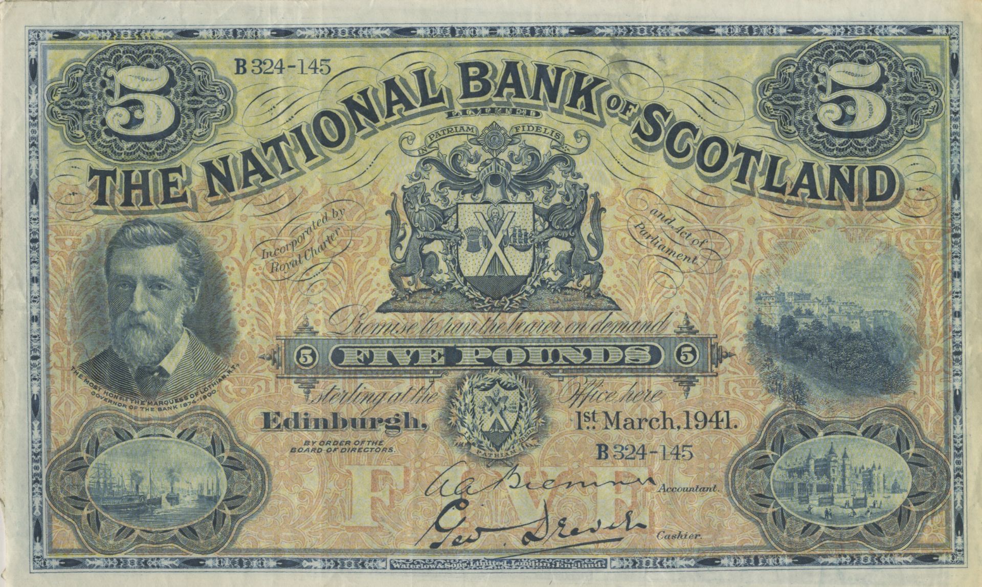 Various Scottish Bank Notes