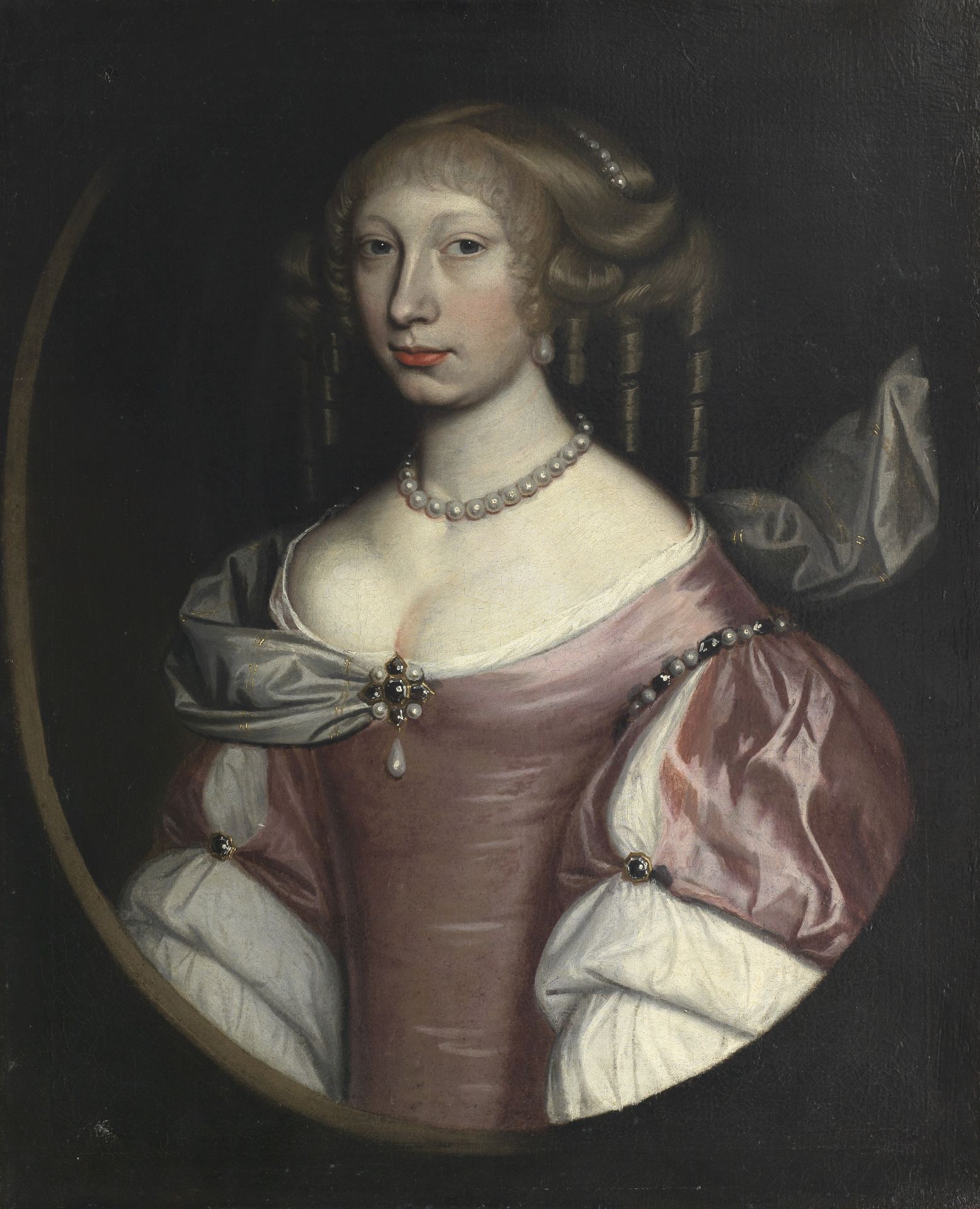 Attributed to David Scougall (active Scotland, late 17th Century) Portrait of a young woman, 75 x...