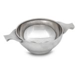 A modern silver quaich by Wakely & Wheeler, Edinburgh 1963