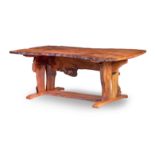 Tim Stead (1952-2000) A burr-elm dining table