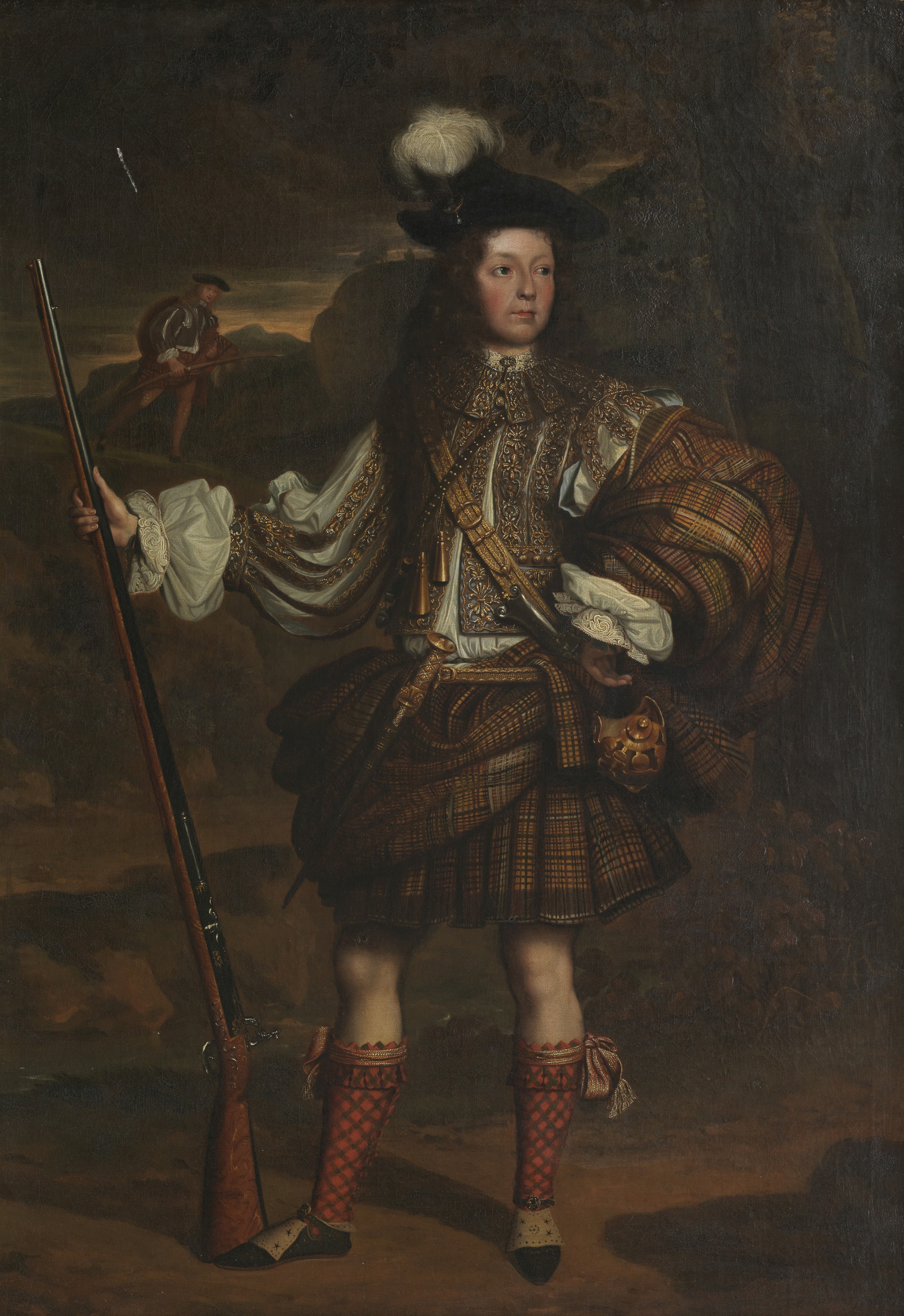 Follower of John Michael Wright (London 1617-1694) A full length portrait of Lord Mungo Murray So...