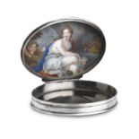 Prince Charles Edward Stuart a presentation silver and tortoiseshell snuff box,