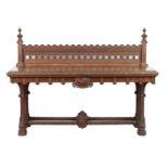 Of Taymouth Castle Interest: A William IV carved oak serving table