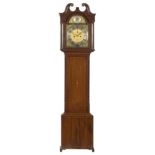 A 19th century mahogany longcase clock the dial insribed John Russell, Falkirk