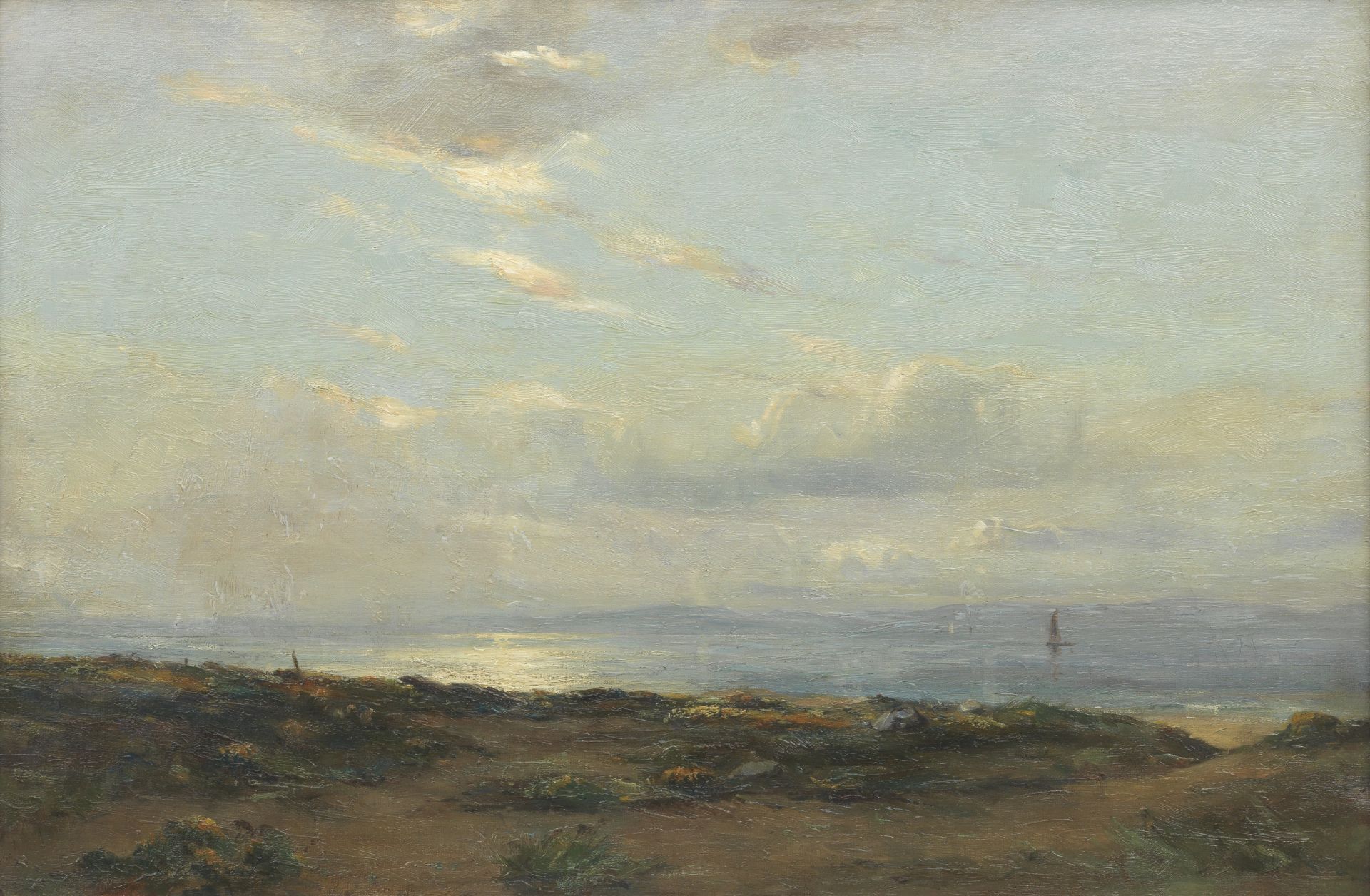 David West RSW (British, 1868-1936) Moray Firth, Lossiemouth 50 x 76 cm. (19 11/16 x 29 15/16 in.)