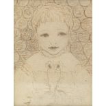 Phoebe Anna Traquair HRSA (1852-1936) Hilda Traquair, aged 3 10.2 x 7.7 cm. (4 x 3 1/16 in.)
