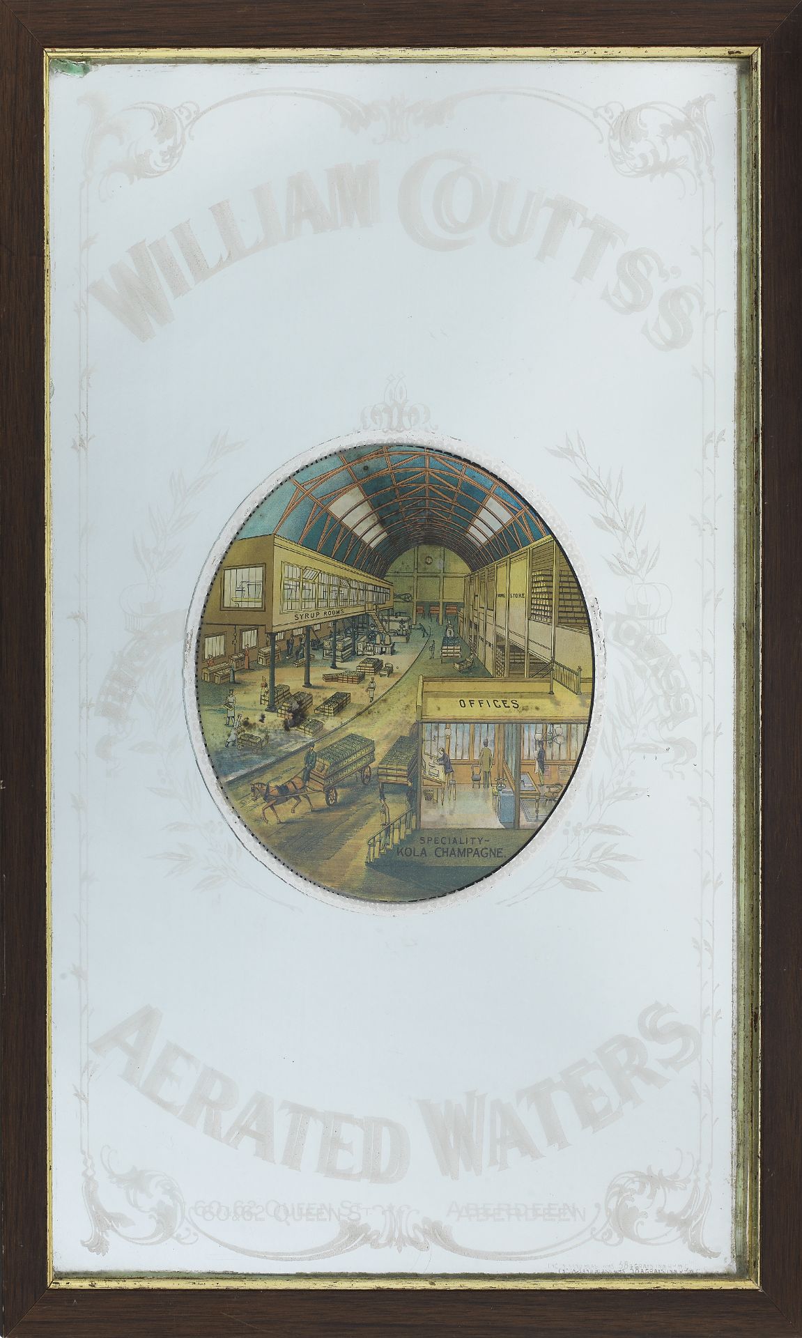 Of Aberdeen Interest: An advertising mirror for 'William Coutts Aerated Waters'