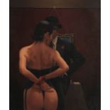 Jack Vettriano OBE Hon LLD (born 1951) Scarlet Ribbons, Lovely Ribbons 61 x 50.8 cm. (24 x 20 in.)