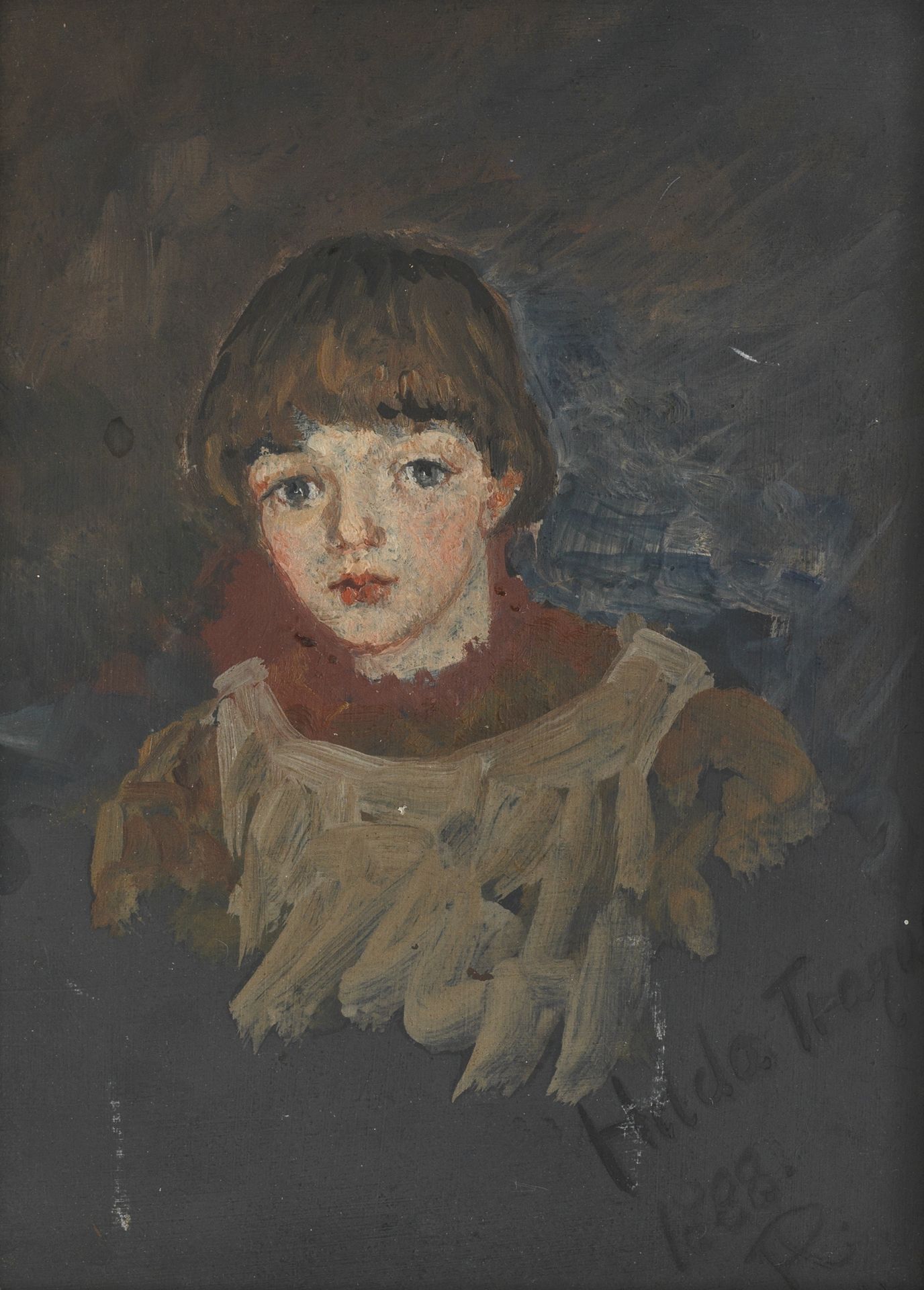 Phoebe Anna Traquair HRSA (1852-1936) Hilda Traquair 14 x 10.25 cm. (5 1/2 x 4 1/16 in.)