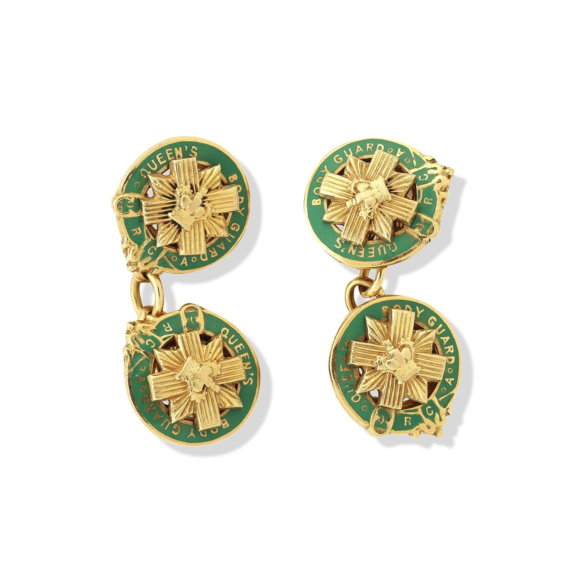A pair of Royal Company of Archers cufflinks